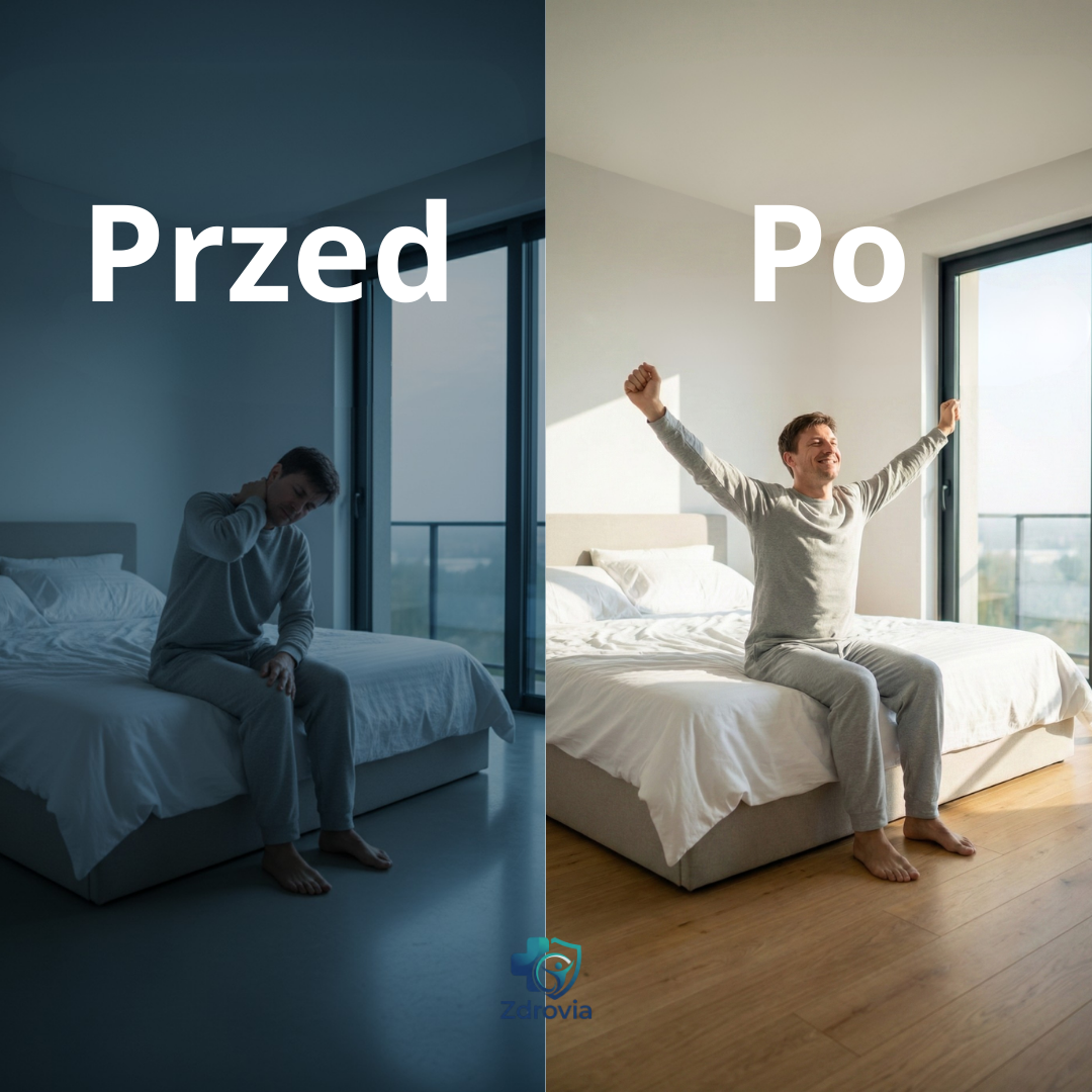 Axiora - Koniec z bólem szyi i drętwieniem ramion po przebudzeniu.