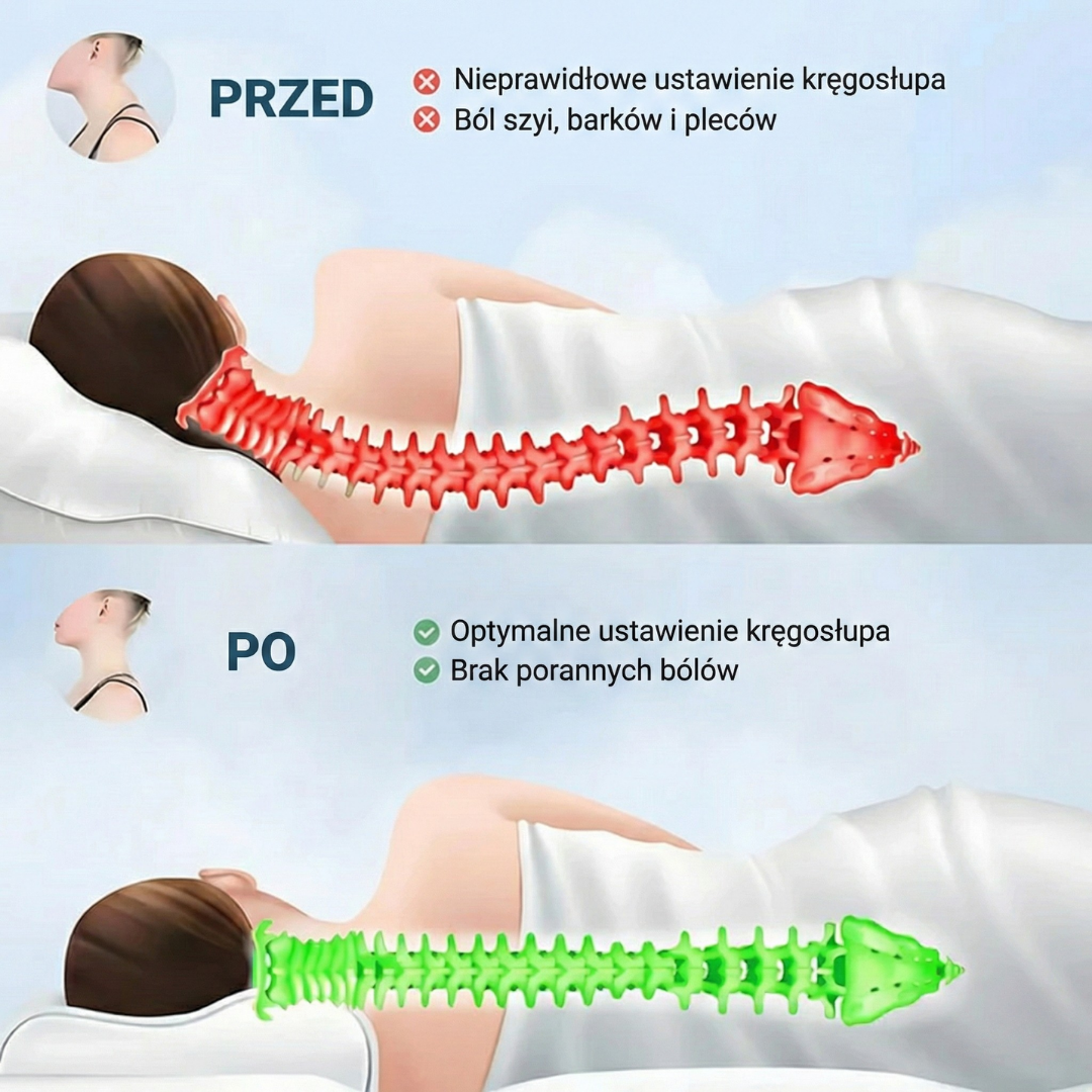 Axiora - Koniec z bólem szyi i drętwieniem ramion po przebudzeniu.
