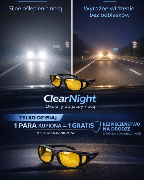 ClearNight - Okulary, które rozświetlą Twoją noc