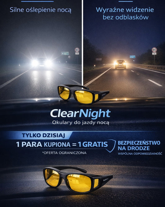 ClearNight - Okulary, które rozświetlą Twoją noc