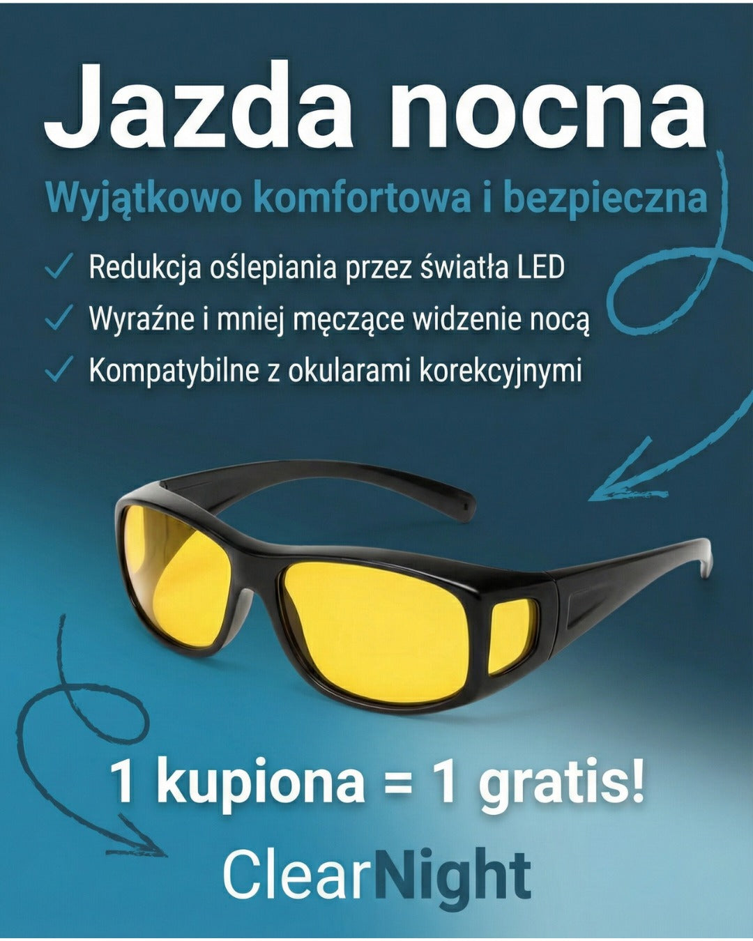 ClearNight - Okulary, które rozświetlą Twoją noc