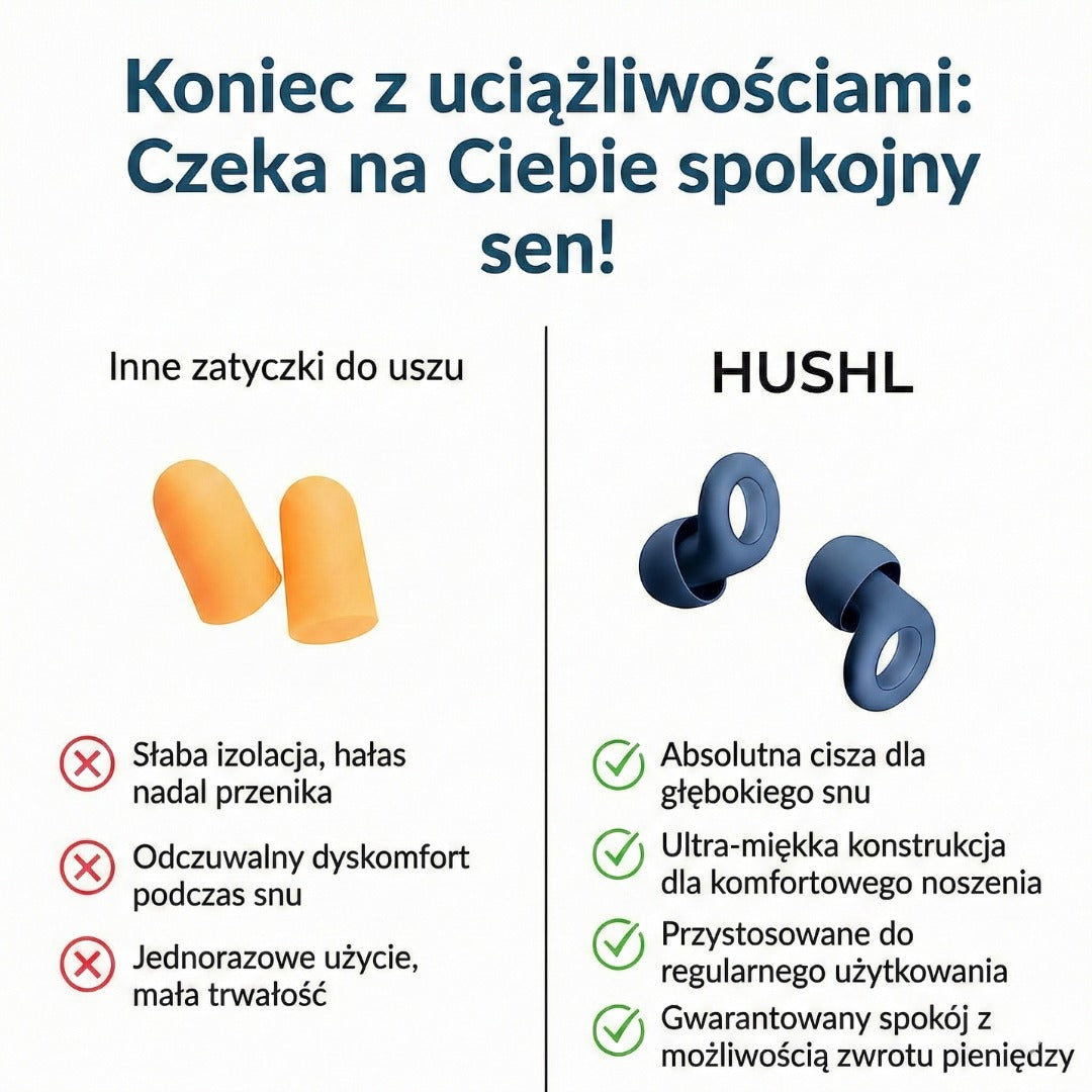 HUSHL – W końcu przespana noc, nawet jeśli mąż chrapie jak traktor.